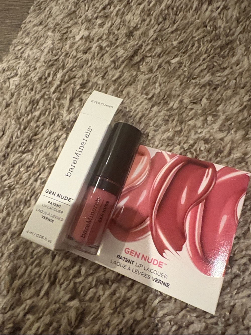 FREE in bundle bareMinerals Gen Nude Patent Lip Lacquer -